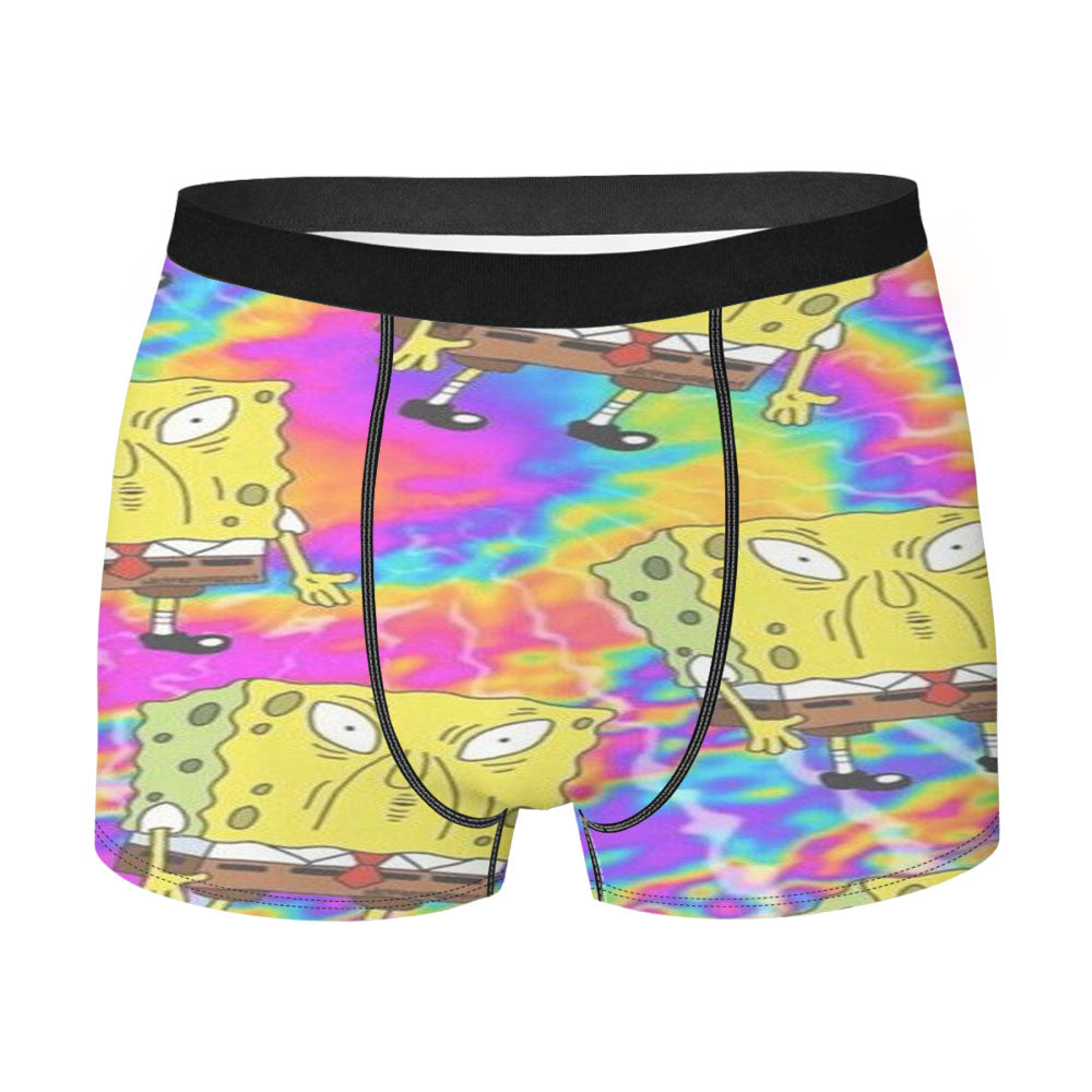 Spongebob Trippy Acid Fantasy Pattern Men'S Boxer Briefs