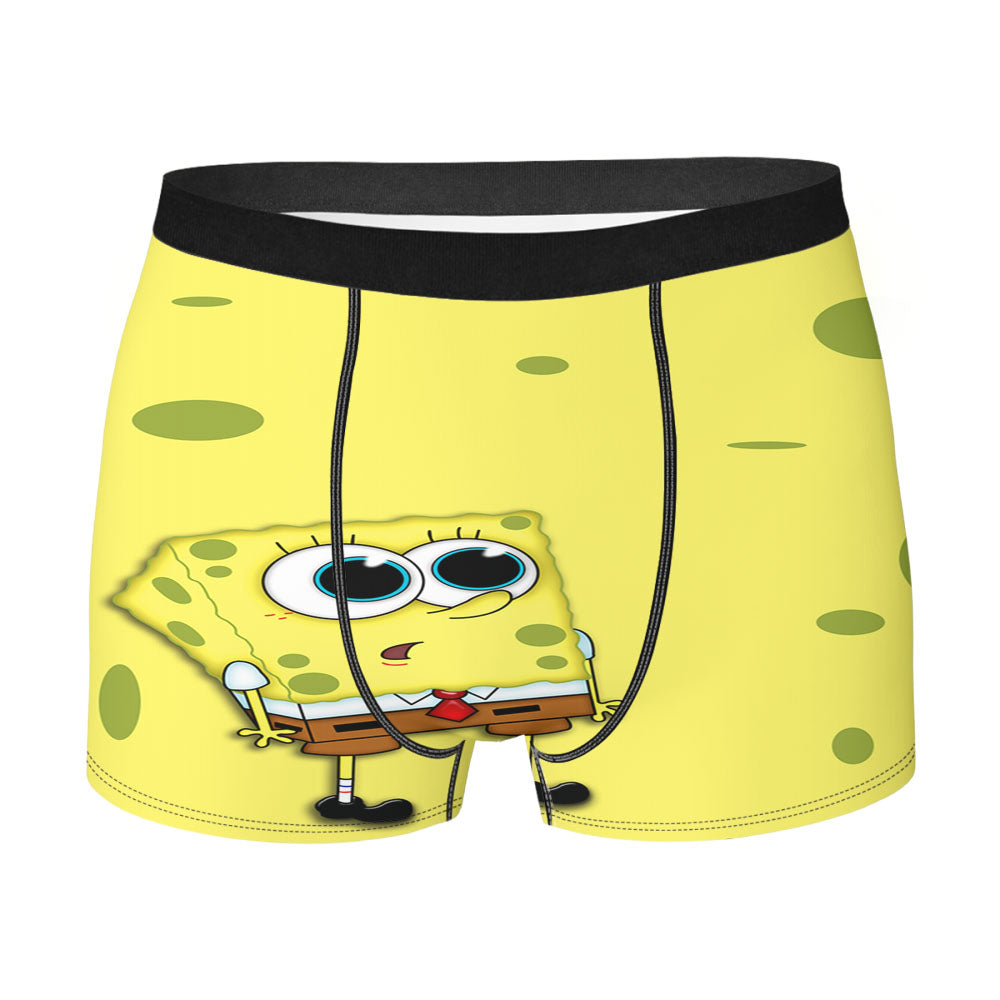 Spongebob Wow Yellow Wallpaper Men'S Boxer Briefs