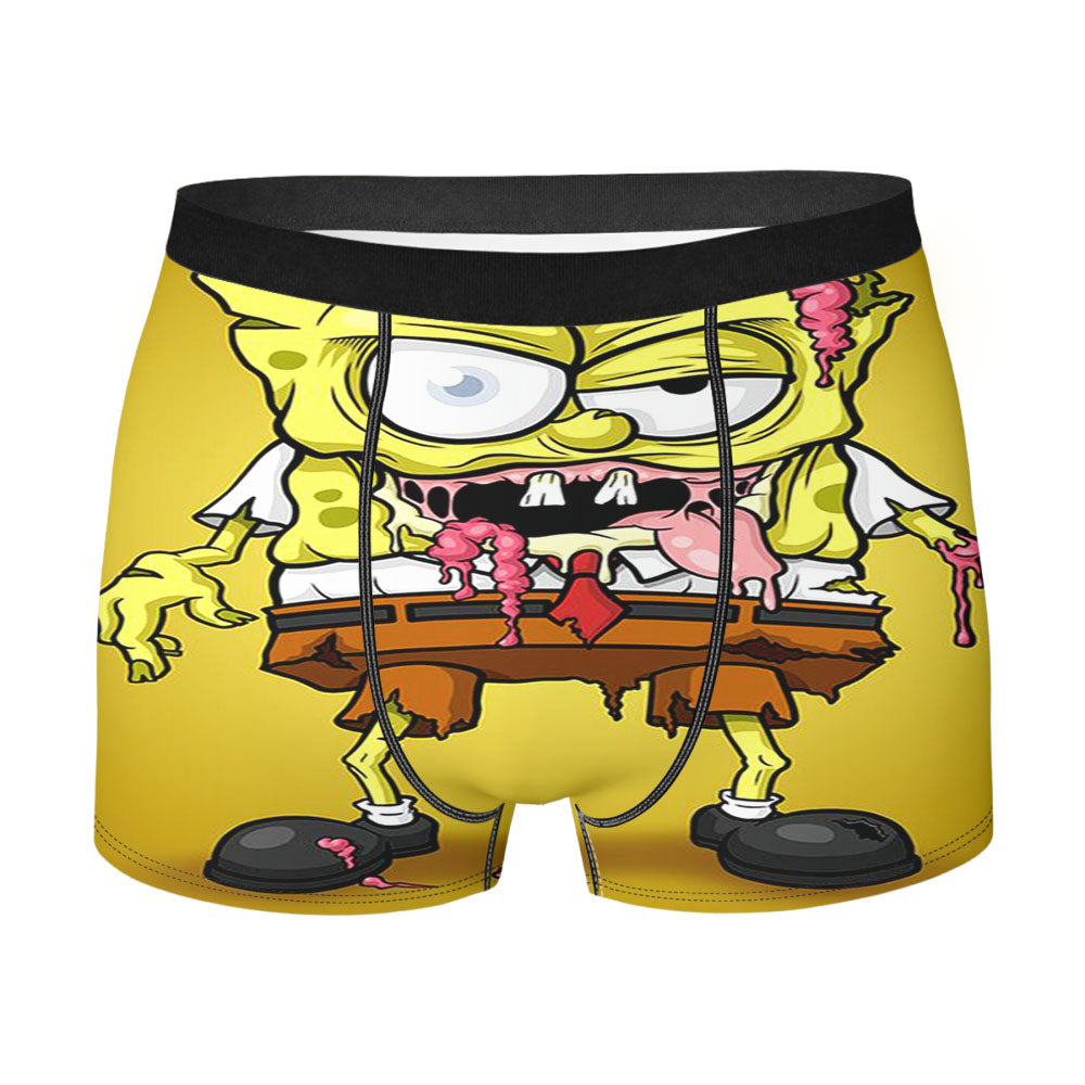 Spongebob Zombie Illustration Men'S Boxer Briefs