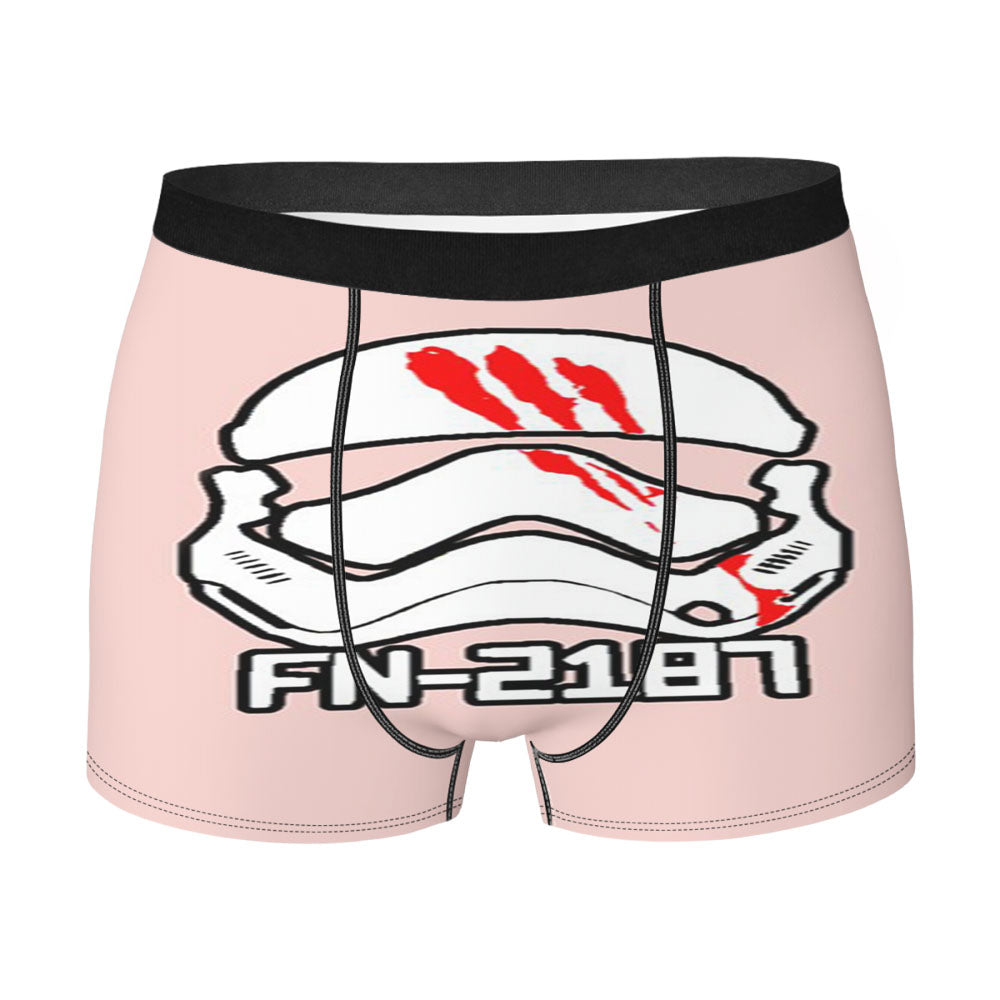 Star Wars Fn 2187 Movies Finn Storm Trooper Graphic Pink Men'S Boxer Briefs