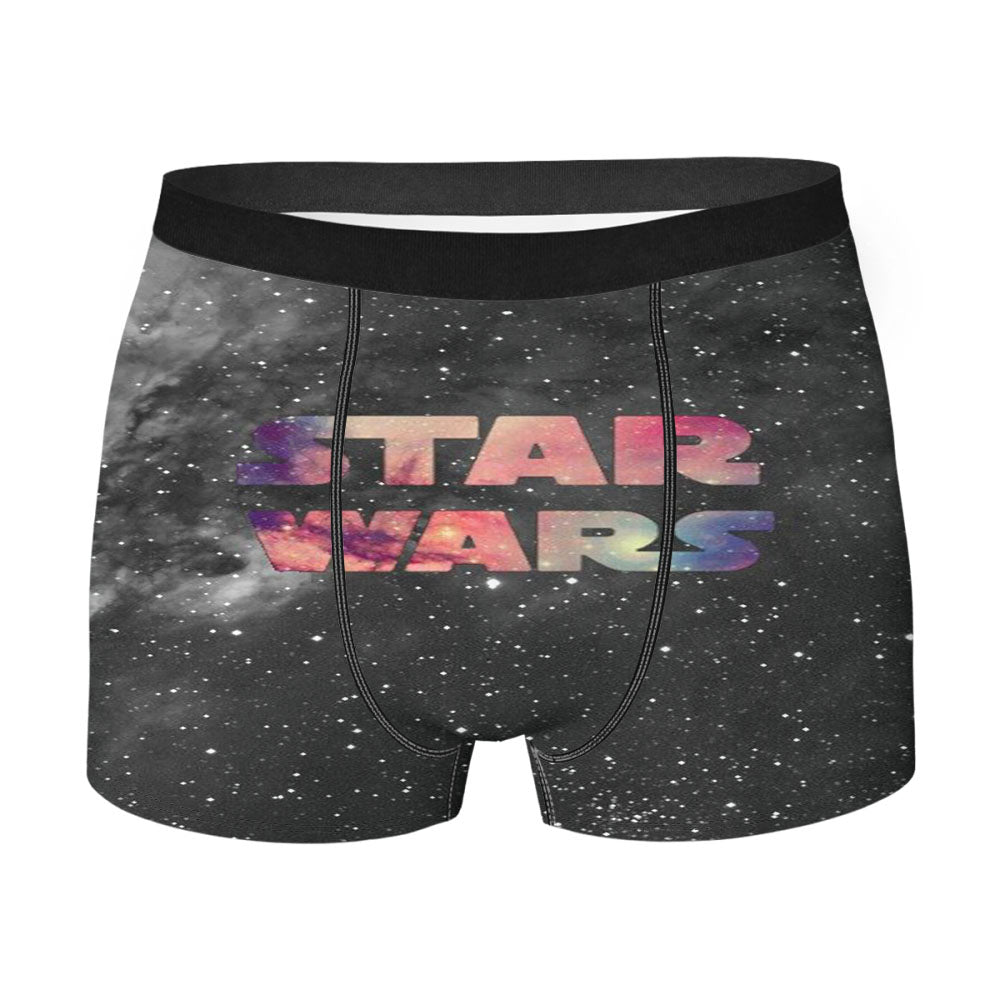 Star Wars Galaxy Black Men'S Boxer Briefs
