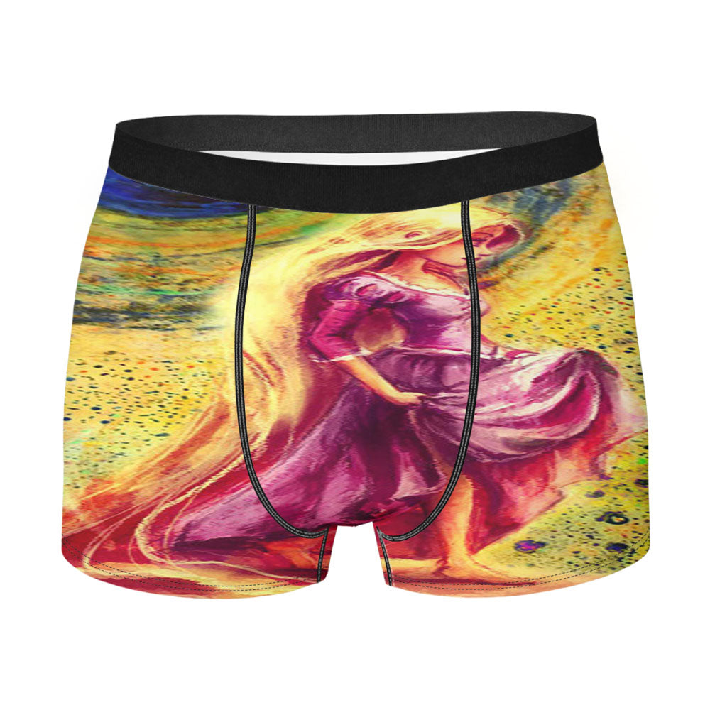Starry Night Disney Princess Rapunzel Men'S Boxer Briefs
