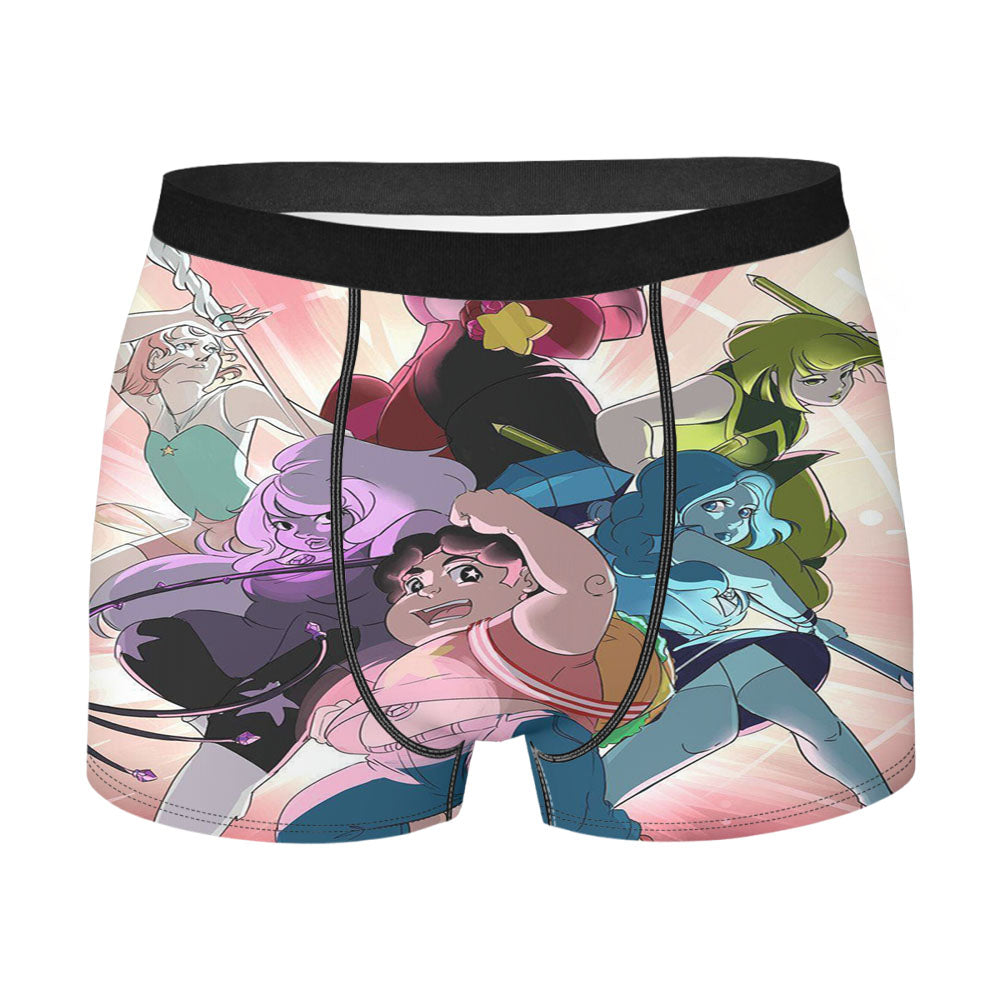 Steven Universe Invader Cartoon Wallpapers Men'S Boxer Briefs