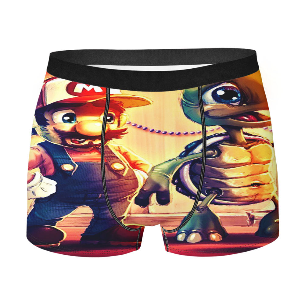 Super Mario And Koopa Men'S Boxer Briefs