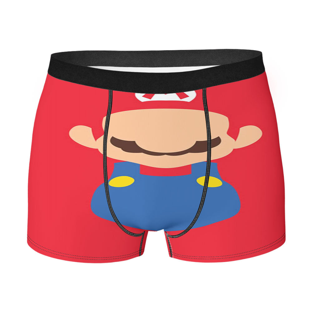 Super Mario Bross Face Out Men'S Boxer Briefs