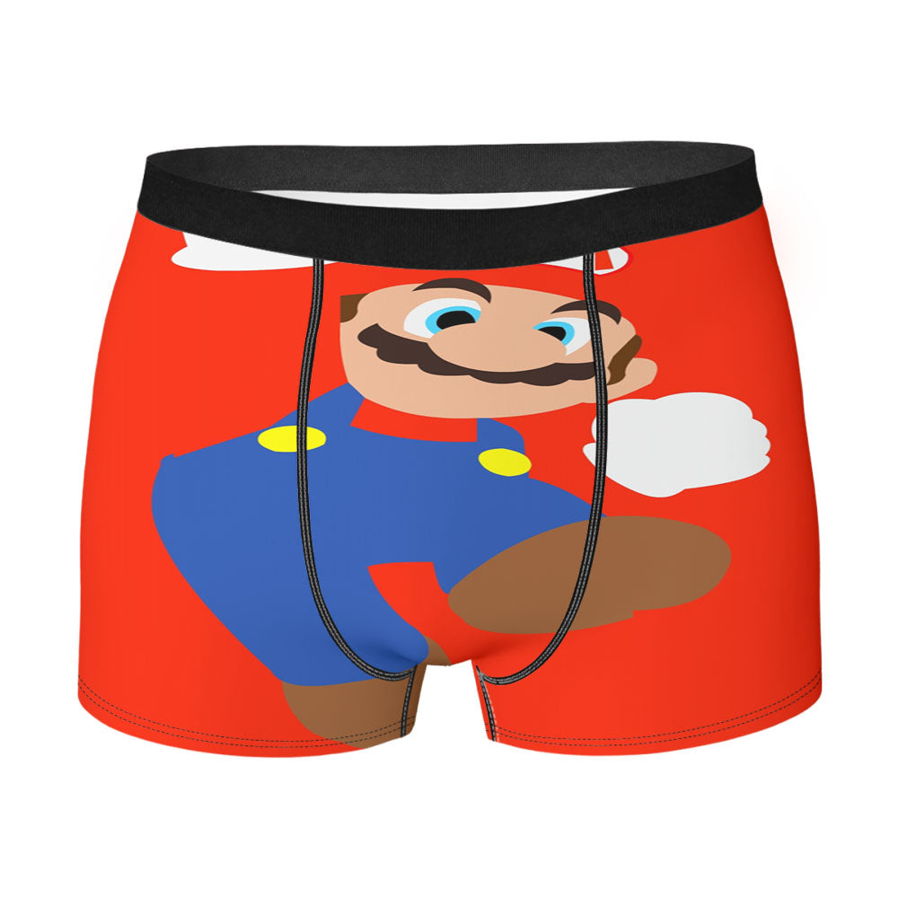 Super Mario Bross Red Men'S Boxer Briefs