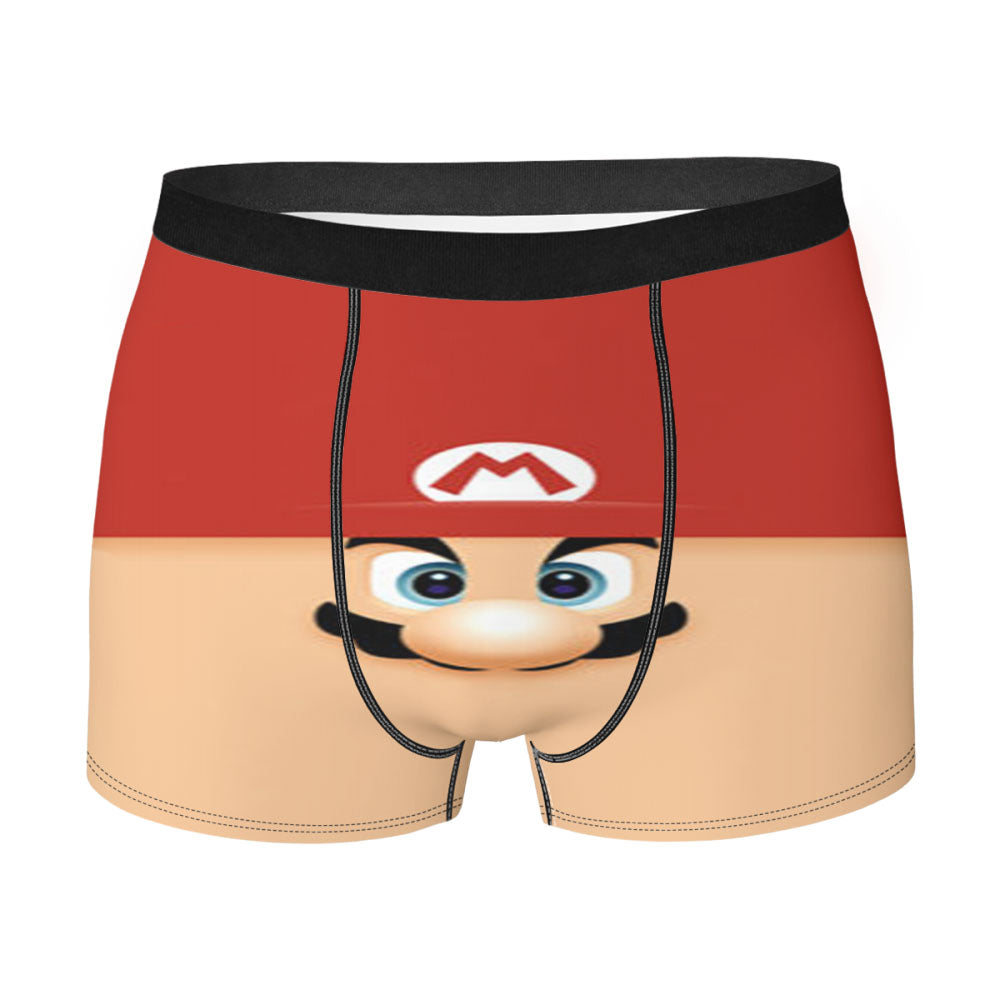Super Mario Face Men'S Boxer Briefs