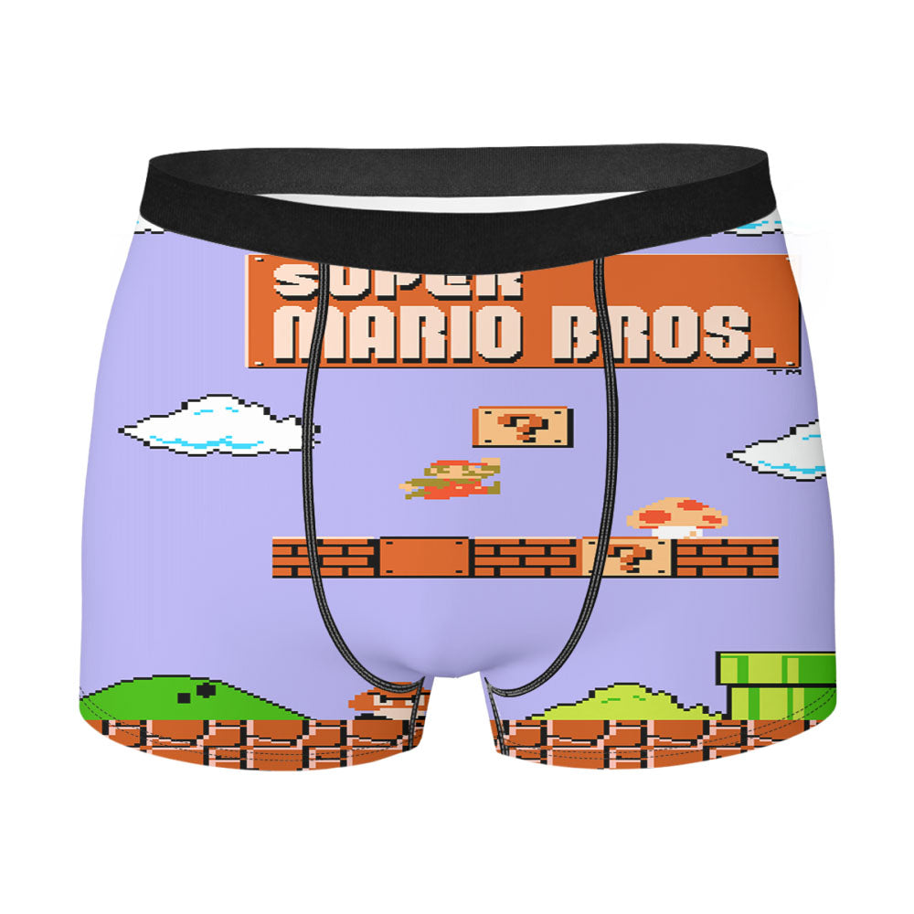 Super Mario Game Background Men'S Boxer Briefs
