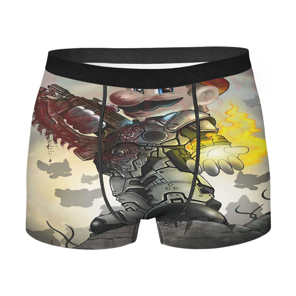 Super Mario Gears Of War Men'S Boxer Briefs