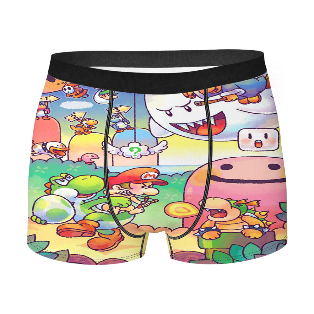 Super Mario Islands Men'S Boxer Briefs