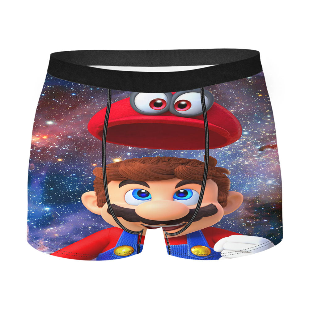 Super Mario Odyssey Nebula Wallpaper Men'S Boxer Briefs