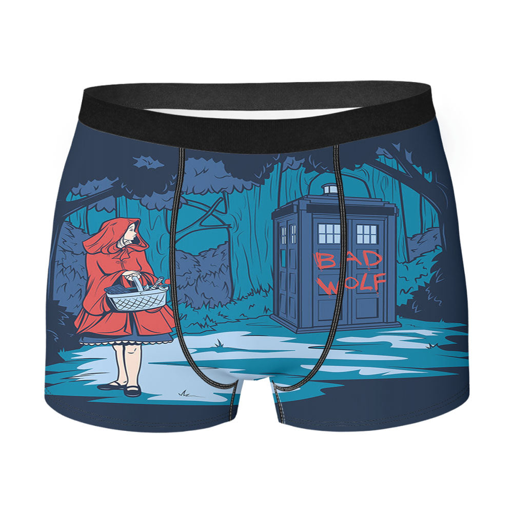 Tardis Little Red Riding Hood Men'S Boxer Briefs