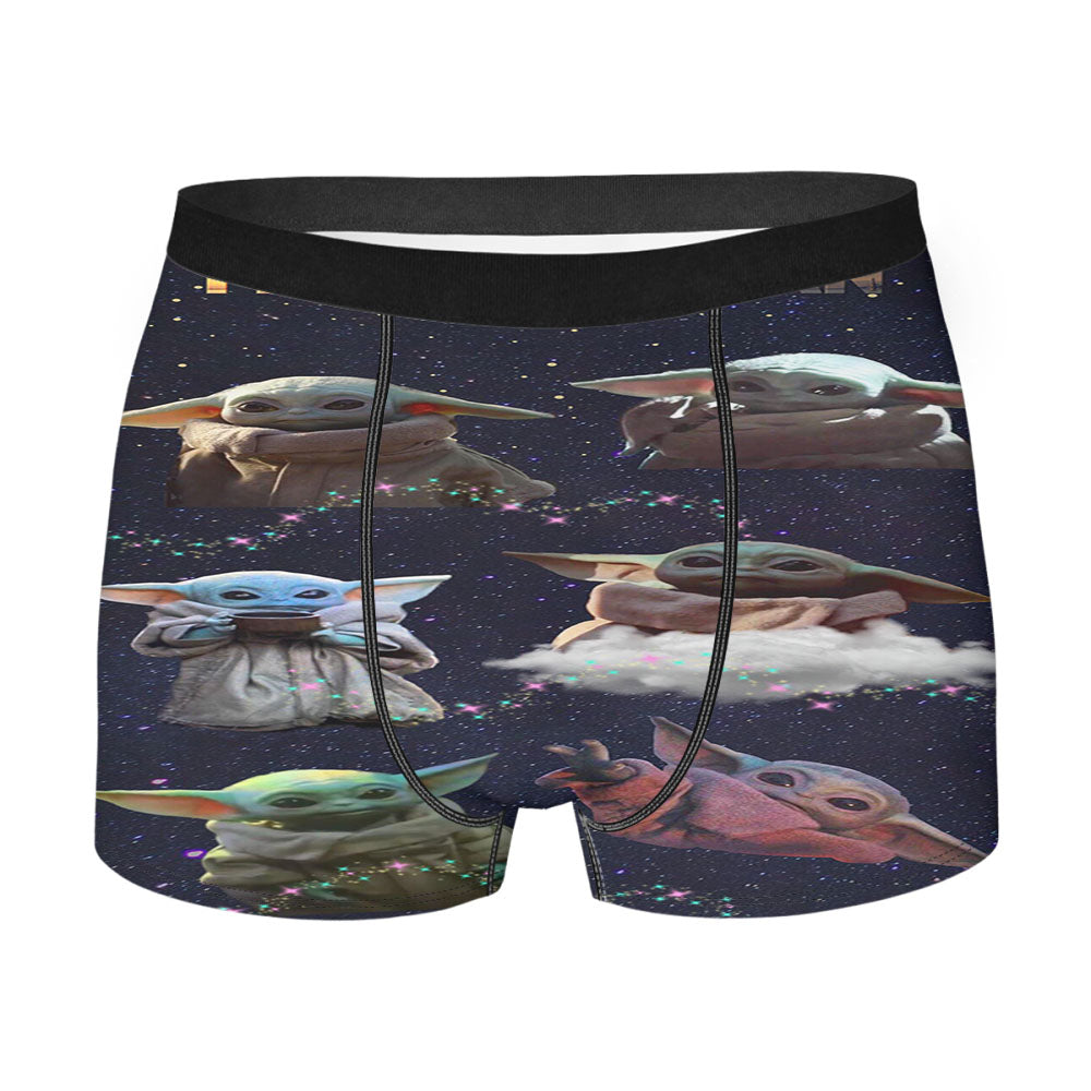 The Child Baby Yoda Love Galaxy Men'S Boxer Briefs