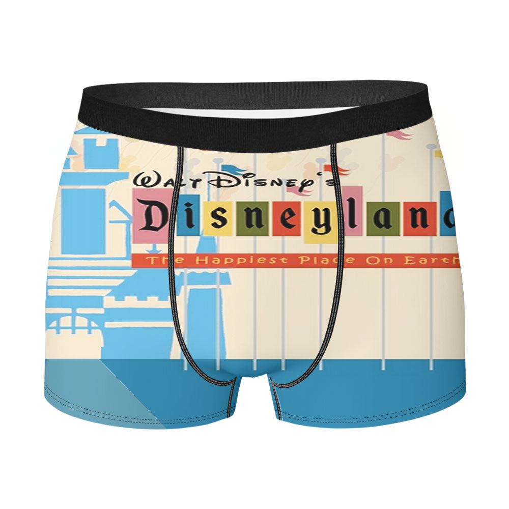 The Happiest Place On Earth Disneyland Ticket Men'S Boxer Briefs