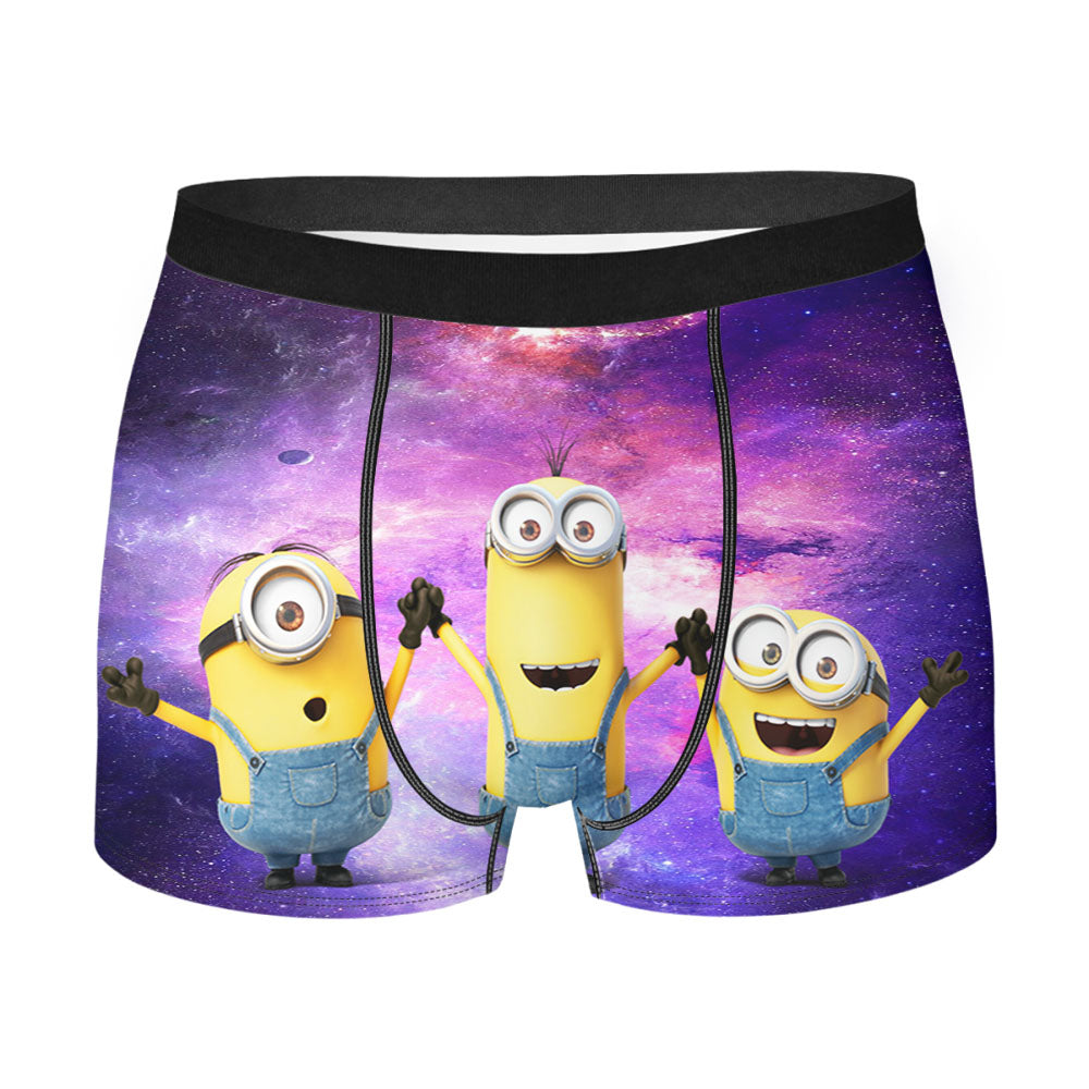 Three Minion Galaxy Men'S Boxer Briefs