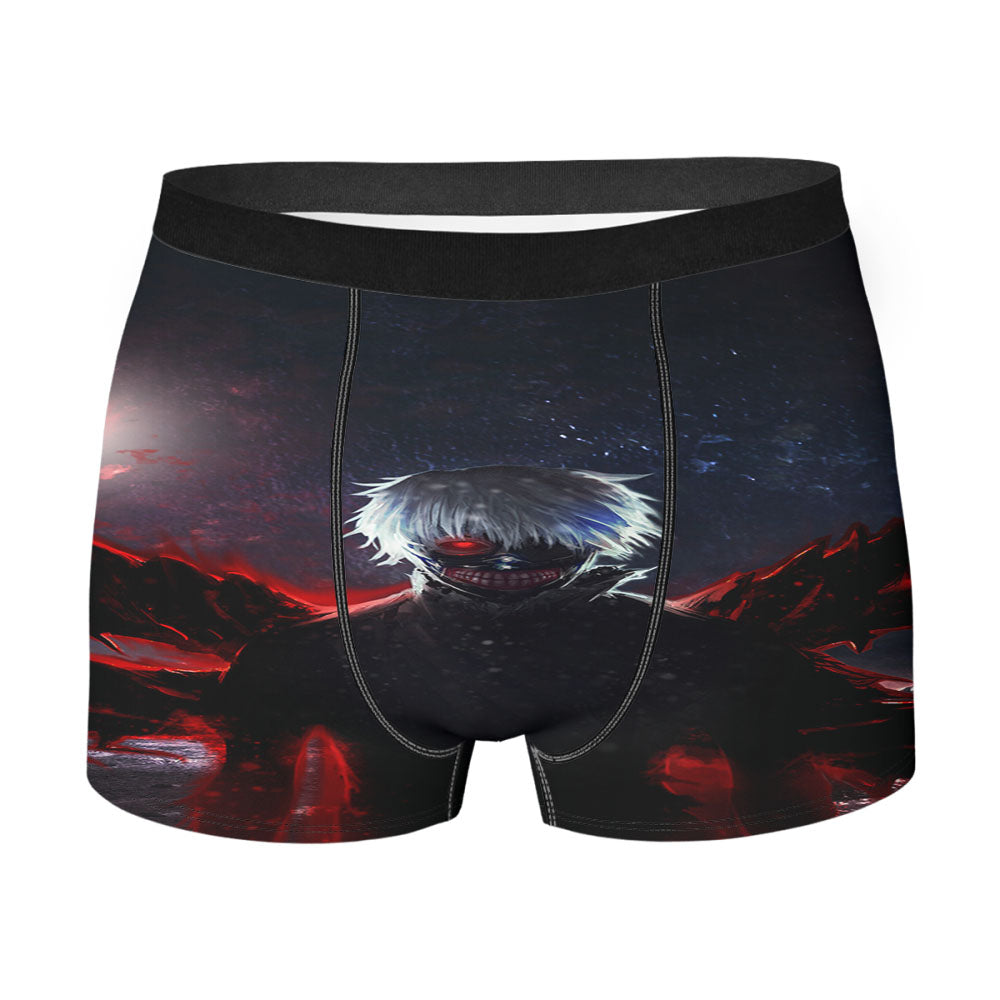 Tokyo Ghoul Black Background Men'S Boxer Briefs