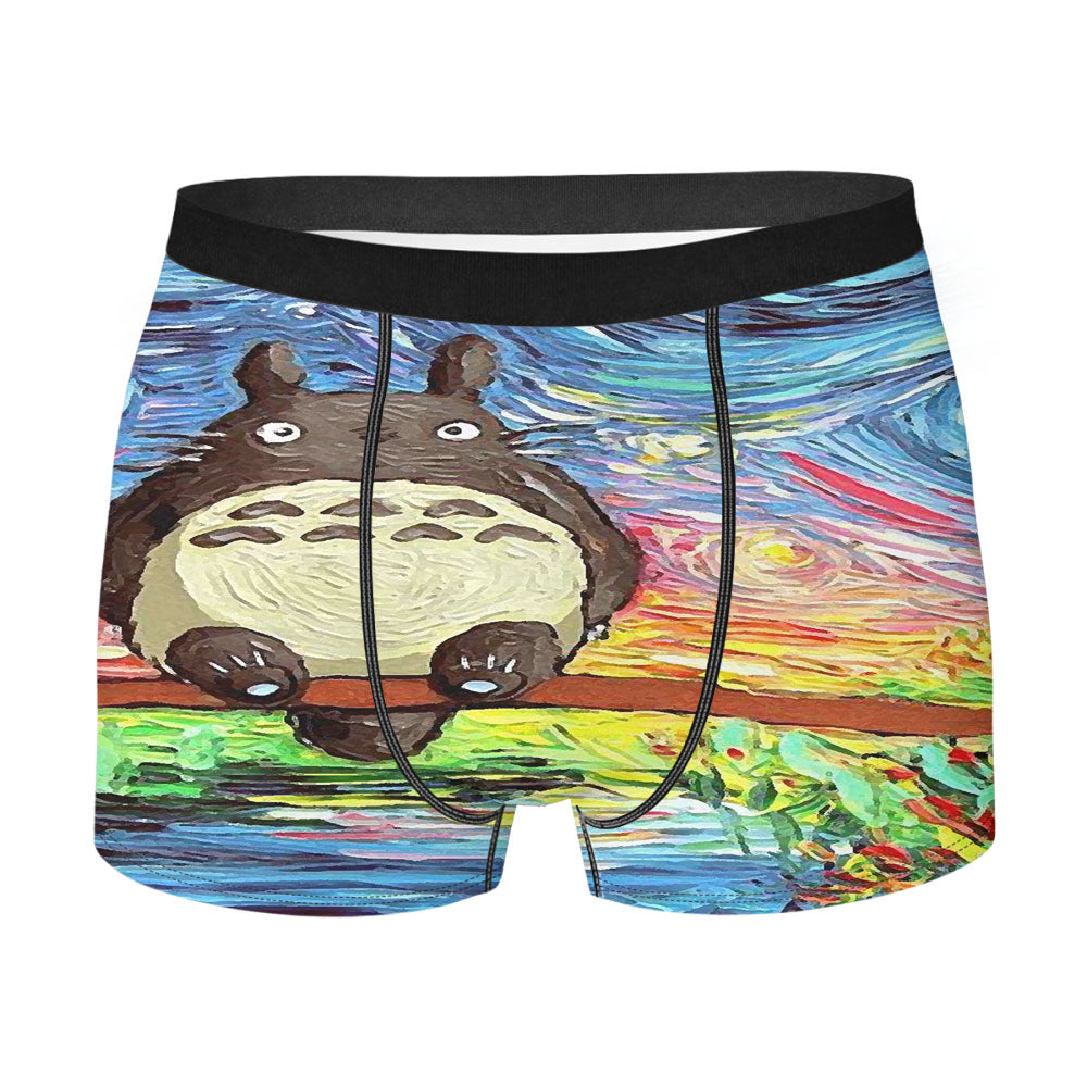 Totoro Starry Night Men'S Boxer Briefs