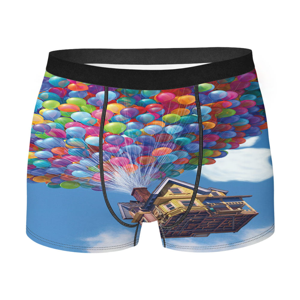 Up Ballons Home Disney Men'S Boxer Briefs