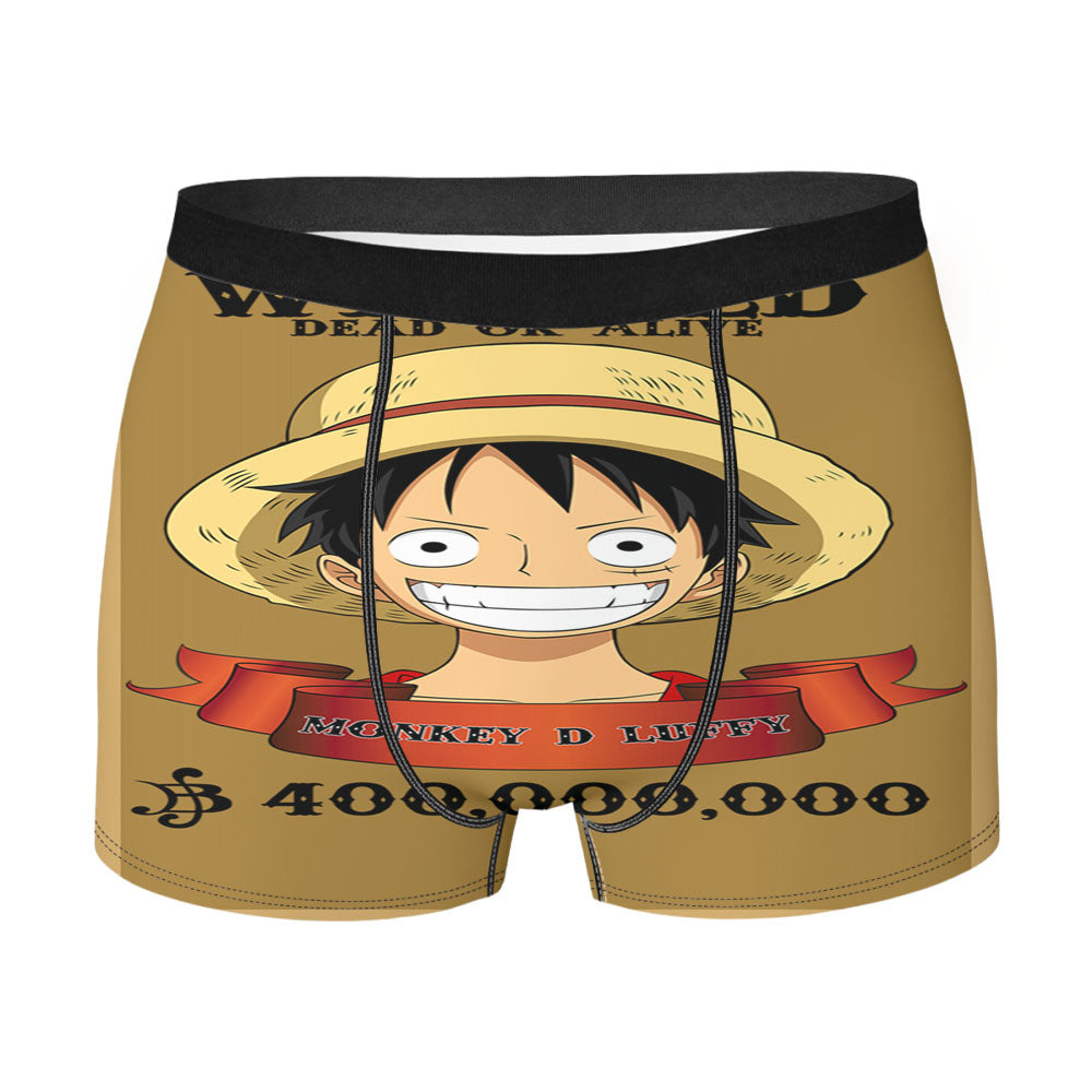 Wanted Monkey D Luffy Men'S Boxer Briefs