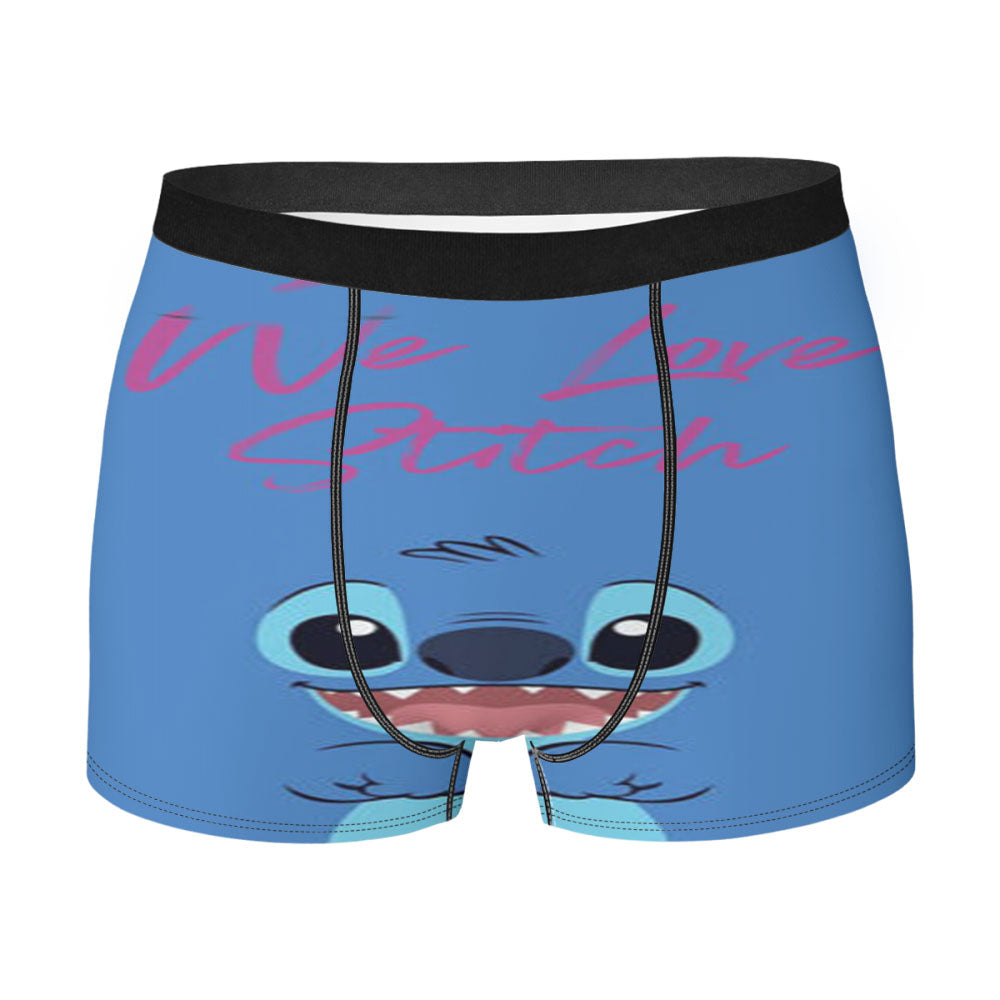 We Love Stitch Disney Men'S Boxer Briefs