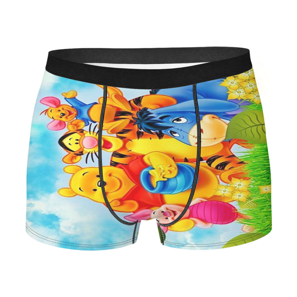 Winnie The Pooh Cartoon Men'S Boxer Briefs