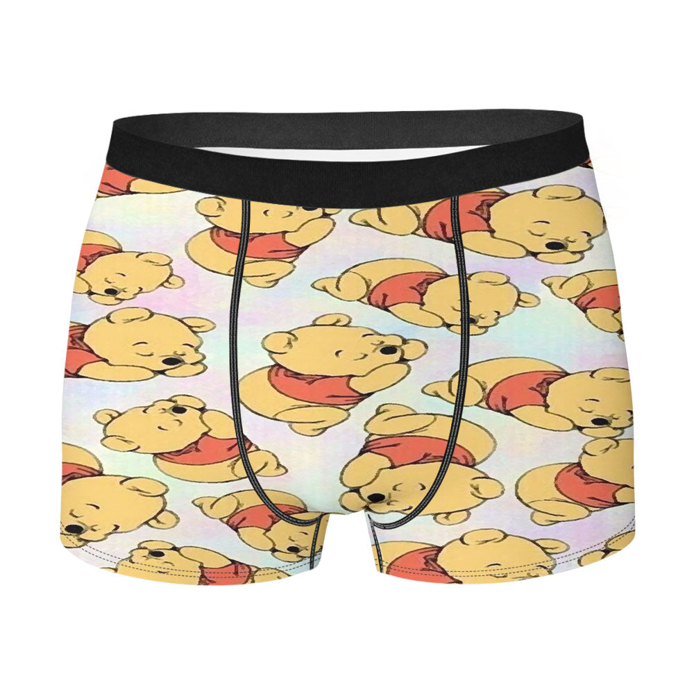 Winnie The Pooh Pattern Men'S Boxer Briefs