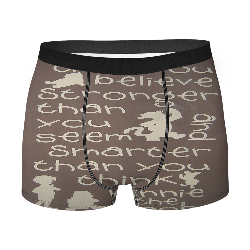 Winnie The Pooh Quotes 4 Men'S Boxer Briefs
