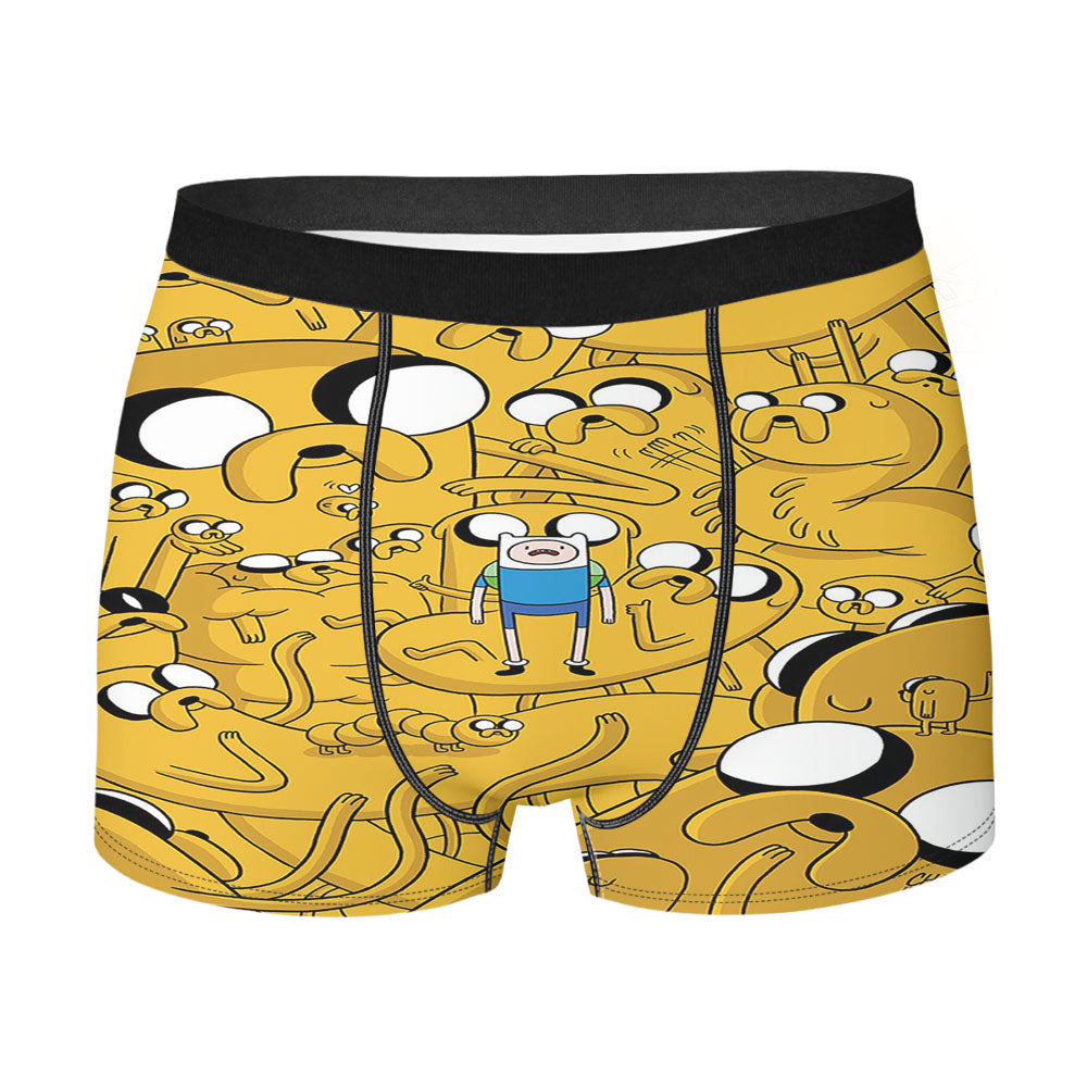 Yellow Adventure Time Men'S Boxer Briefs