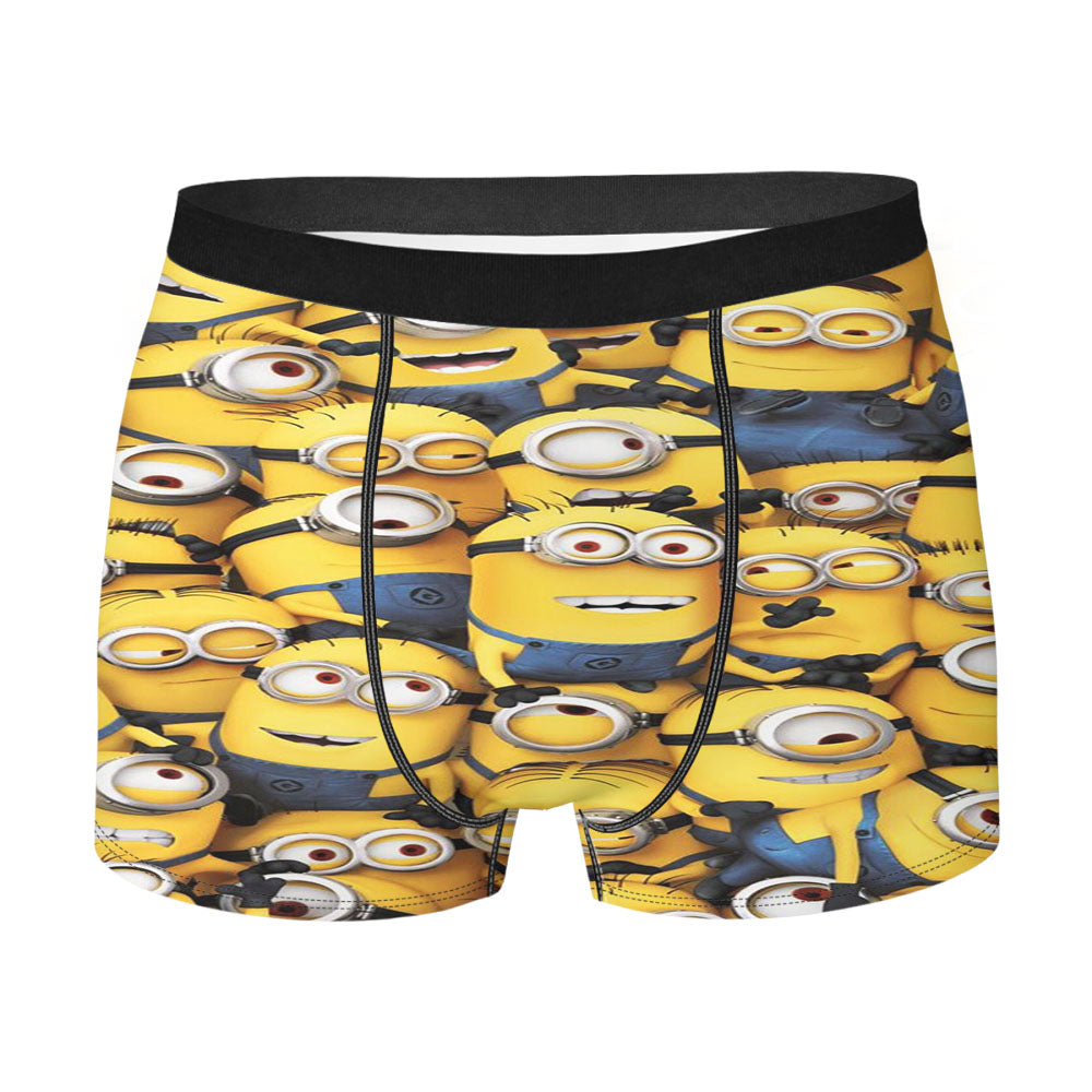 Yellow Minions Banana Men'S Boxer Briefs