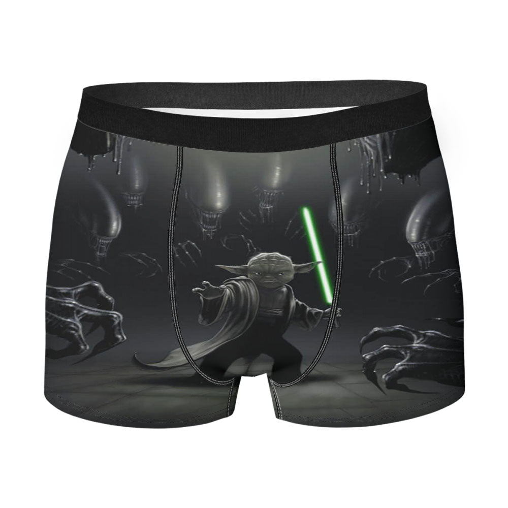 Yoda Vs Aliens Men'S Boxer Briefs