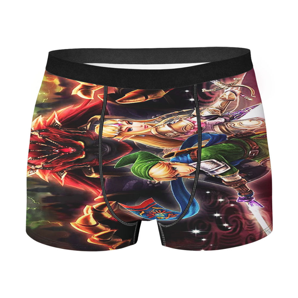 Zelda And Link Wallpaper Men'S Boxer Briefs