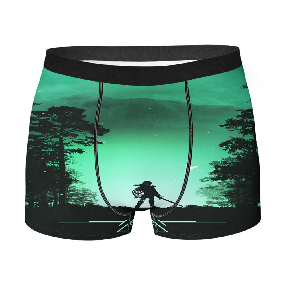 Zelda Green Wallpaper Men'S Boxer Briefs