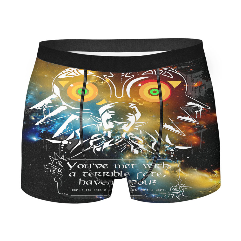 Zelda Majora Mask Quote Galaxy Men'S Boxer Briefs