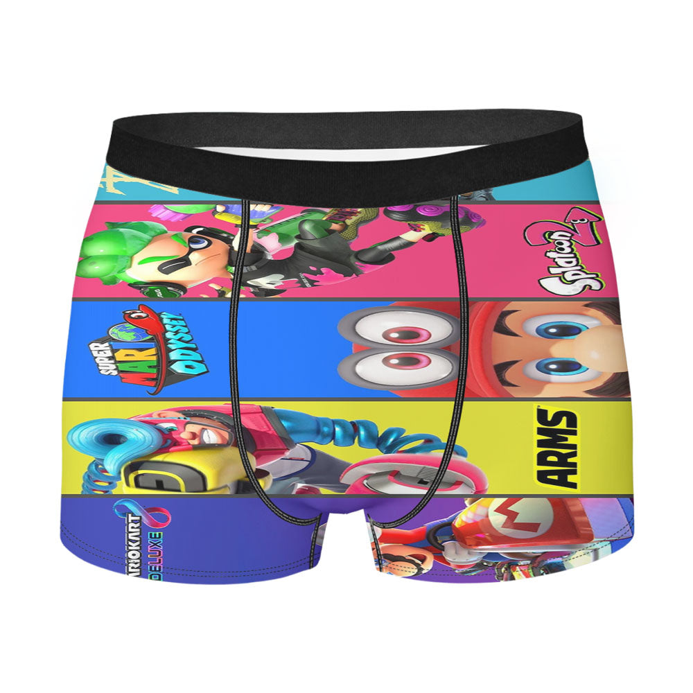 Zelda Splatoon Mario Odyssey Kart Arm Men'S Boxer Briefs