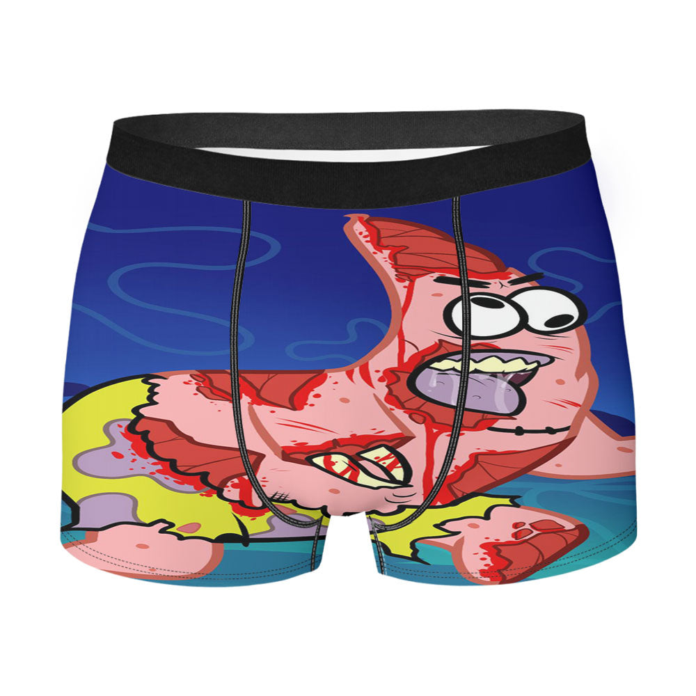 Zombie Spongebob And Patrick Men'S Boxer Briefs