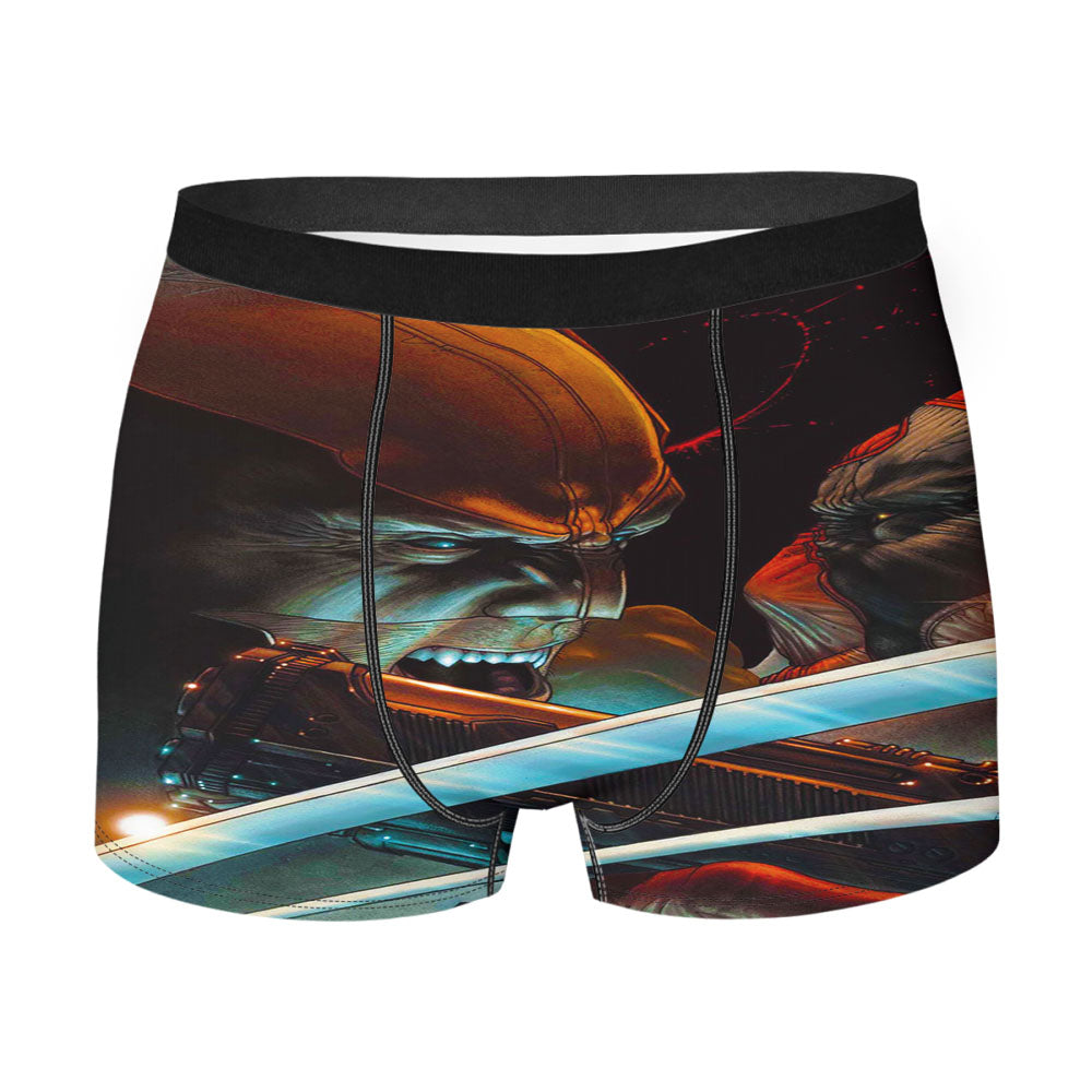 Marvel Wolverine Vs Deadpool Men'S Boxer Briefs