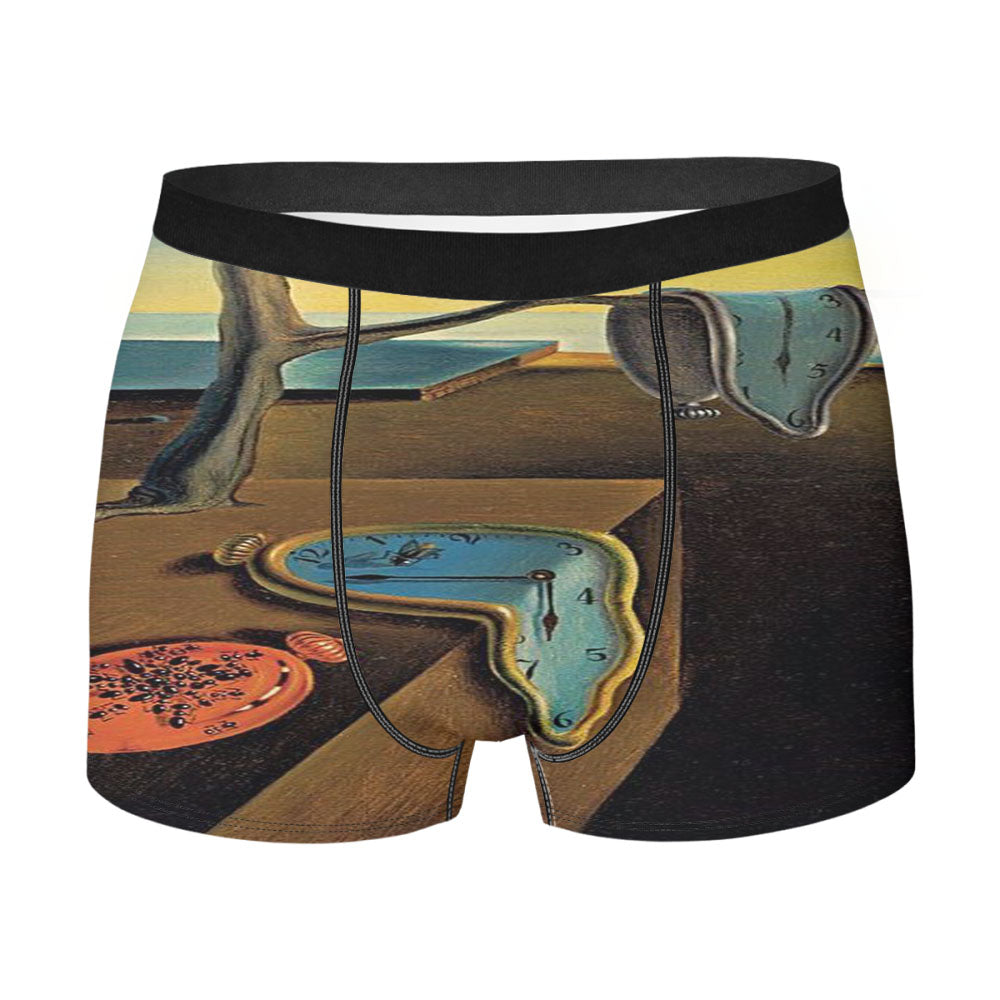 Melt Clock Salvador Pattern Men'S Boxer Briefs