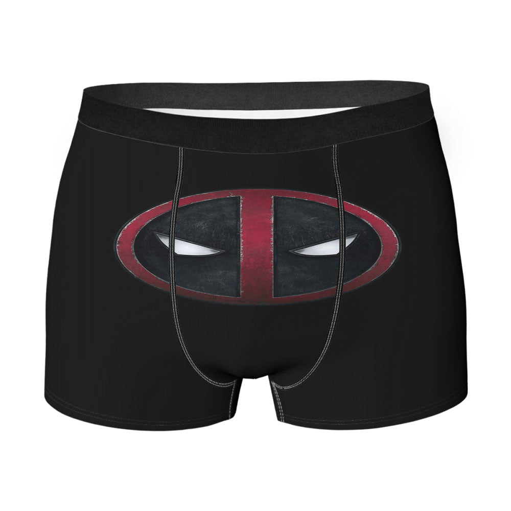 Metalic Circle Deadpool Logo Men'S Boxer Briefs