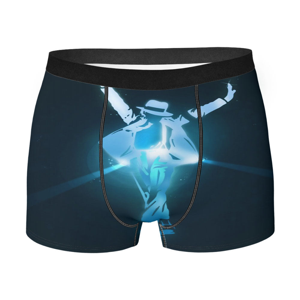 Michael Jackson Blue Vector Men'S Boxer Briefs