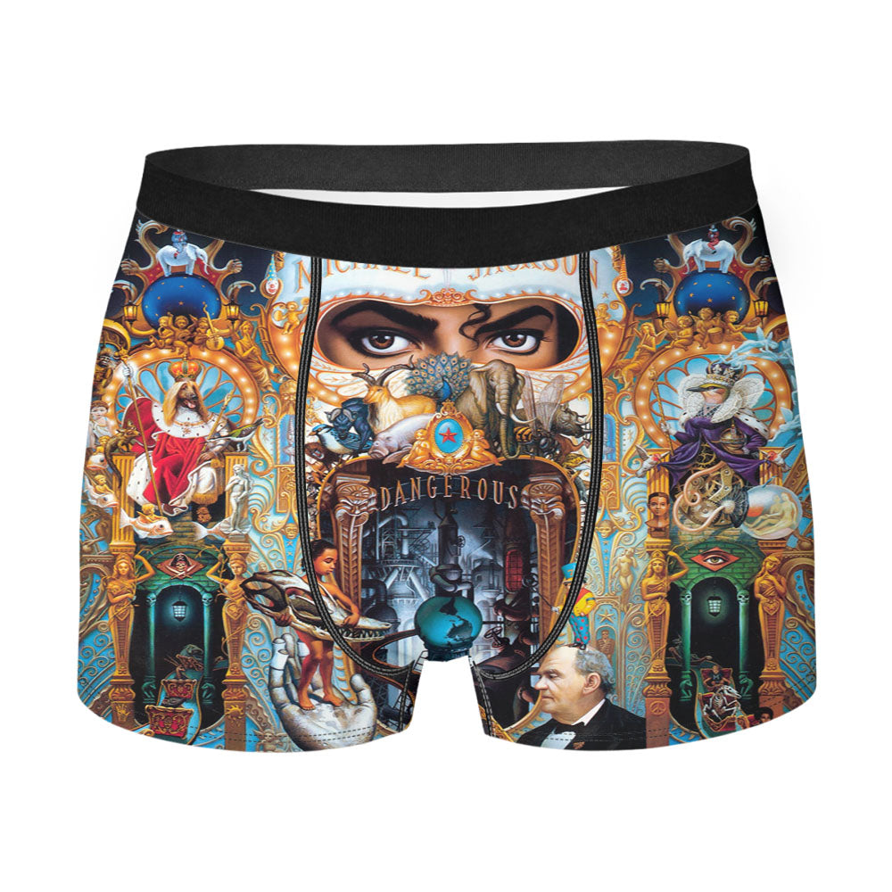 Michael Jackson King Of Pop Cover Album Men'S Boxer Briefs