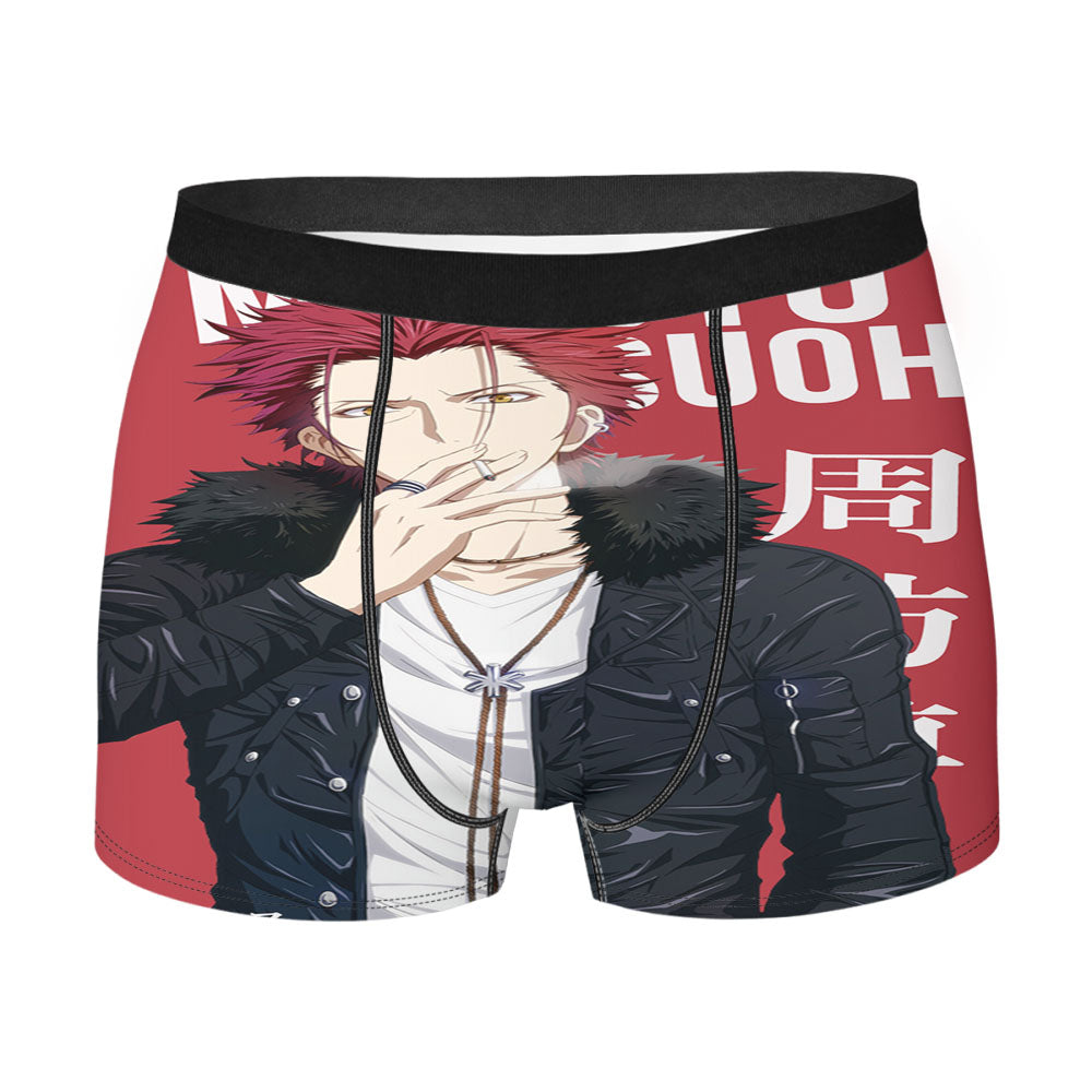 Mikoto Suoh K Project Red King Anime Men'S Boxer Briefs