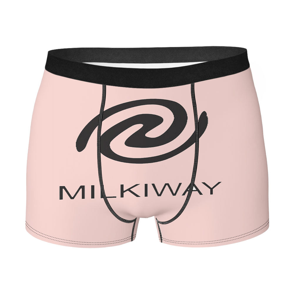 Milky Way Galaxy Universe Space Pink Men'S Boxer Briefs