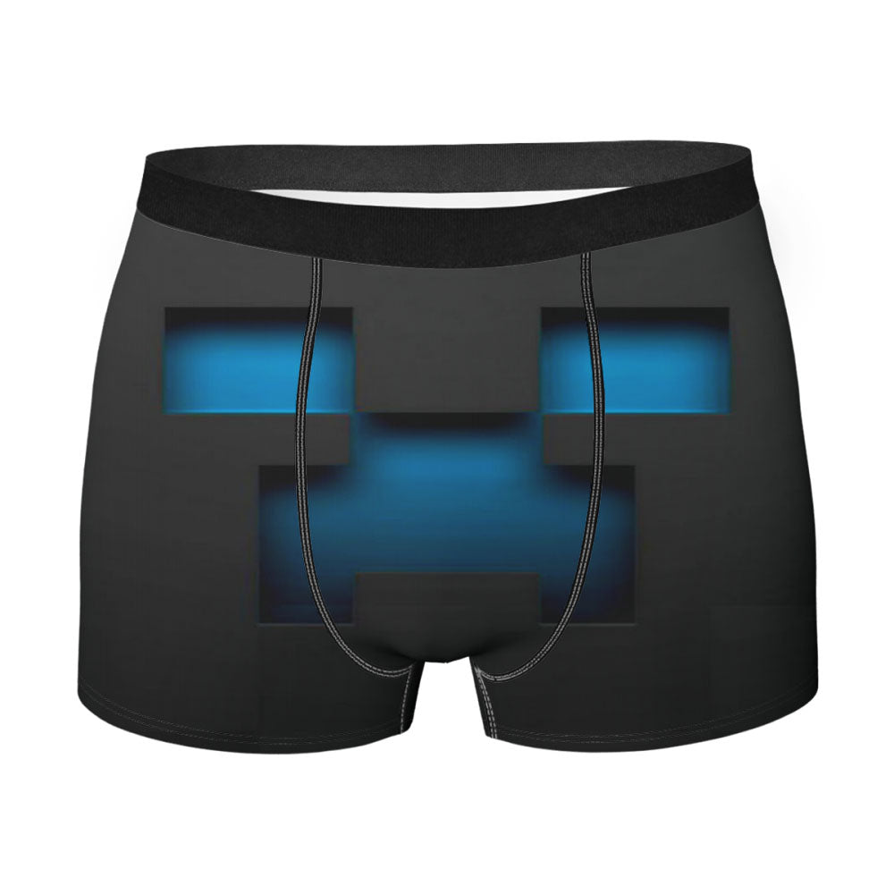 Minecraft Blue Creeper Men'S Boxer Briefs