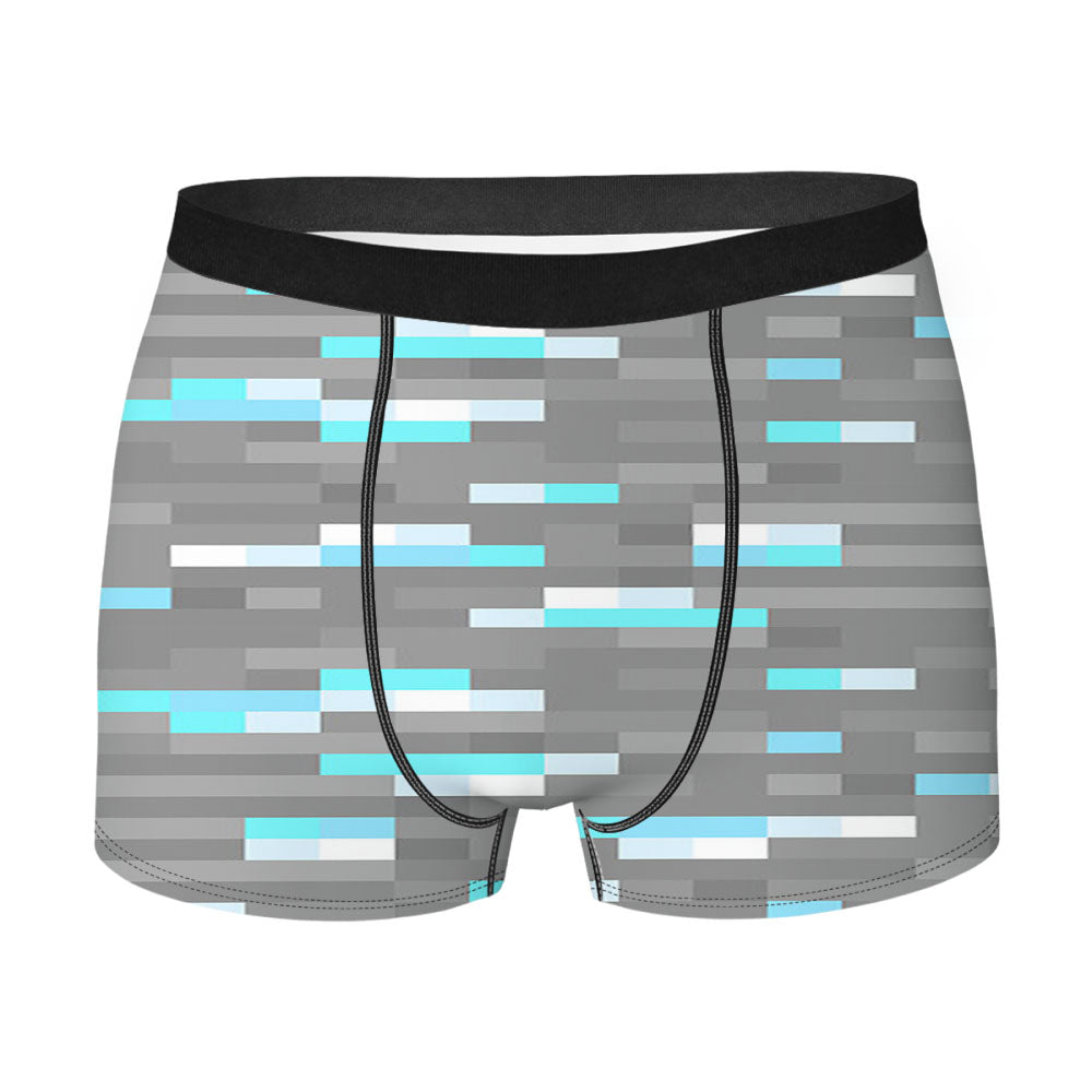 Minecraft Inspired Ore Diamond Men'S Boxer Briefs