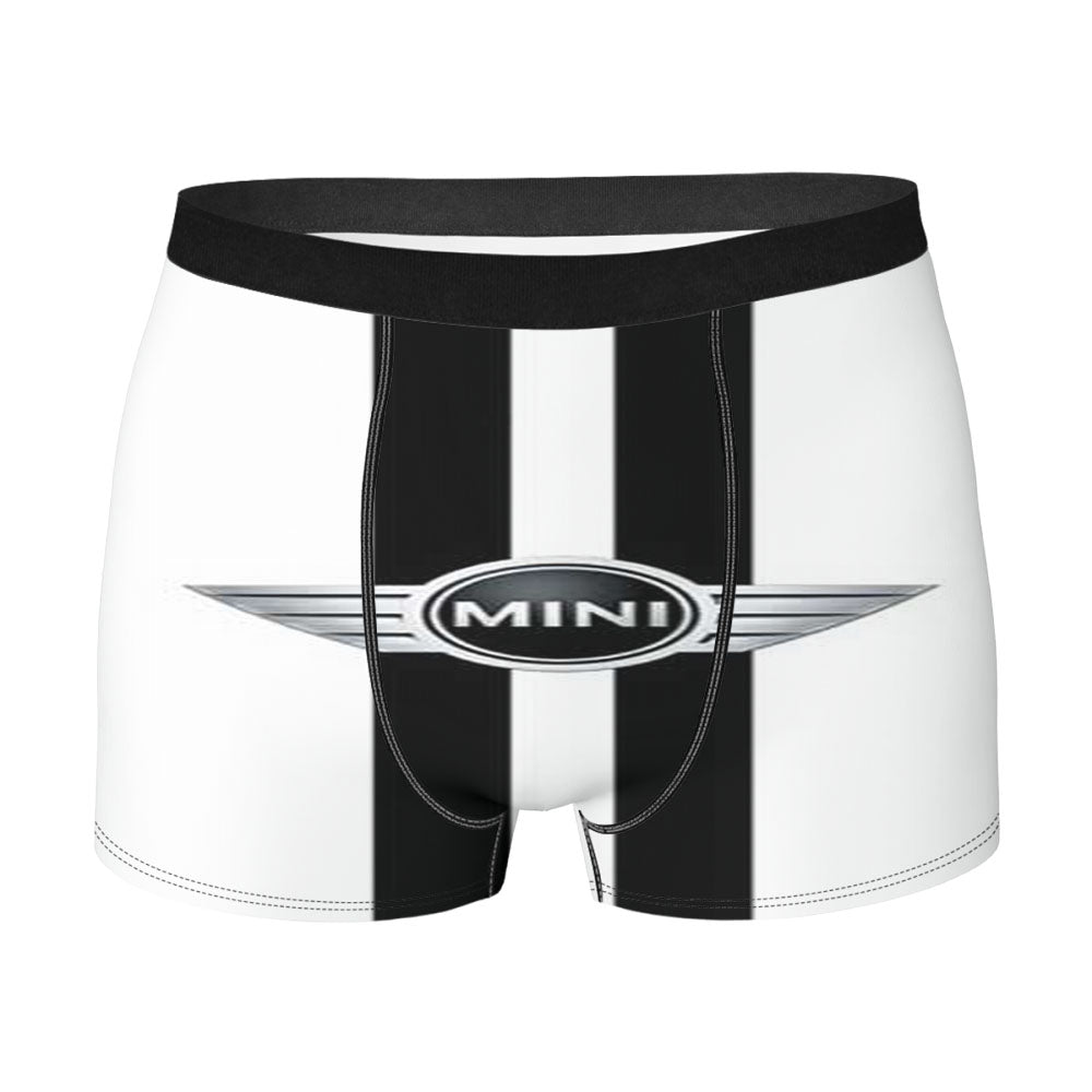 Mini Cooper Logo Black Stripes Men'S Boxer Briefs