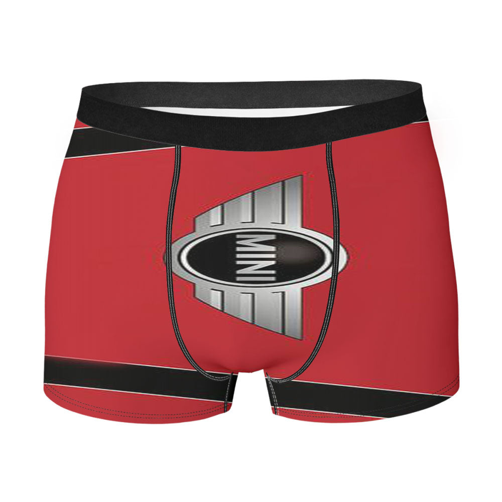 Mini Cooper Strips Chili Red Men'S Boxer Briefs
