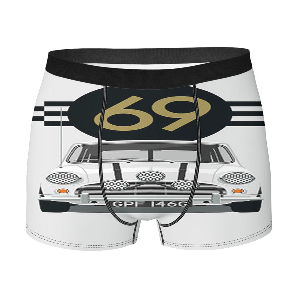 Mini Cooper White 69 Men'S Boxer Briefs