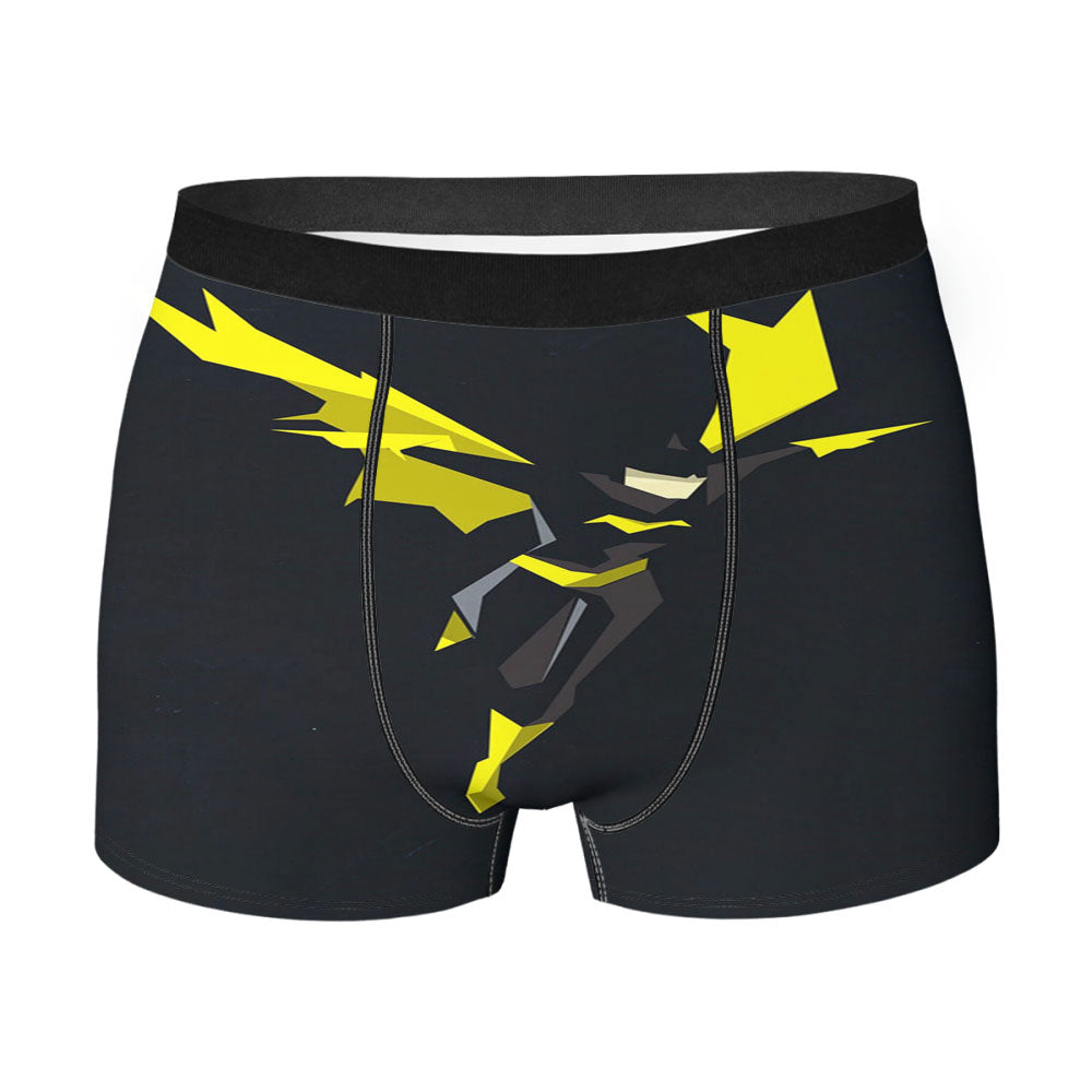 Minimalist Batman Black Yellow Men'S Boxer Briefs