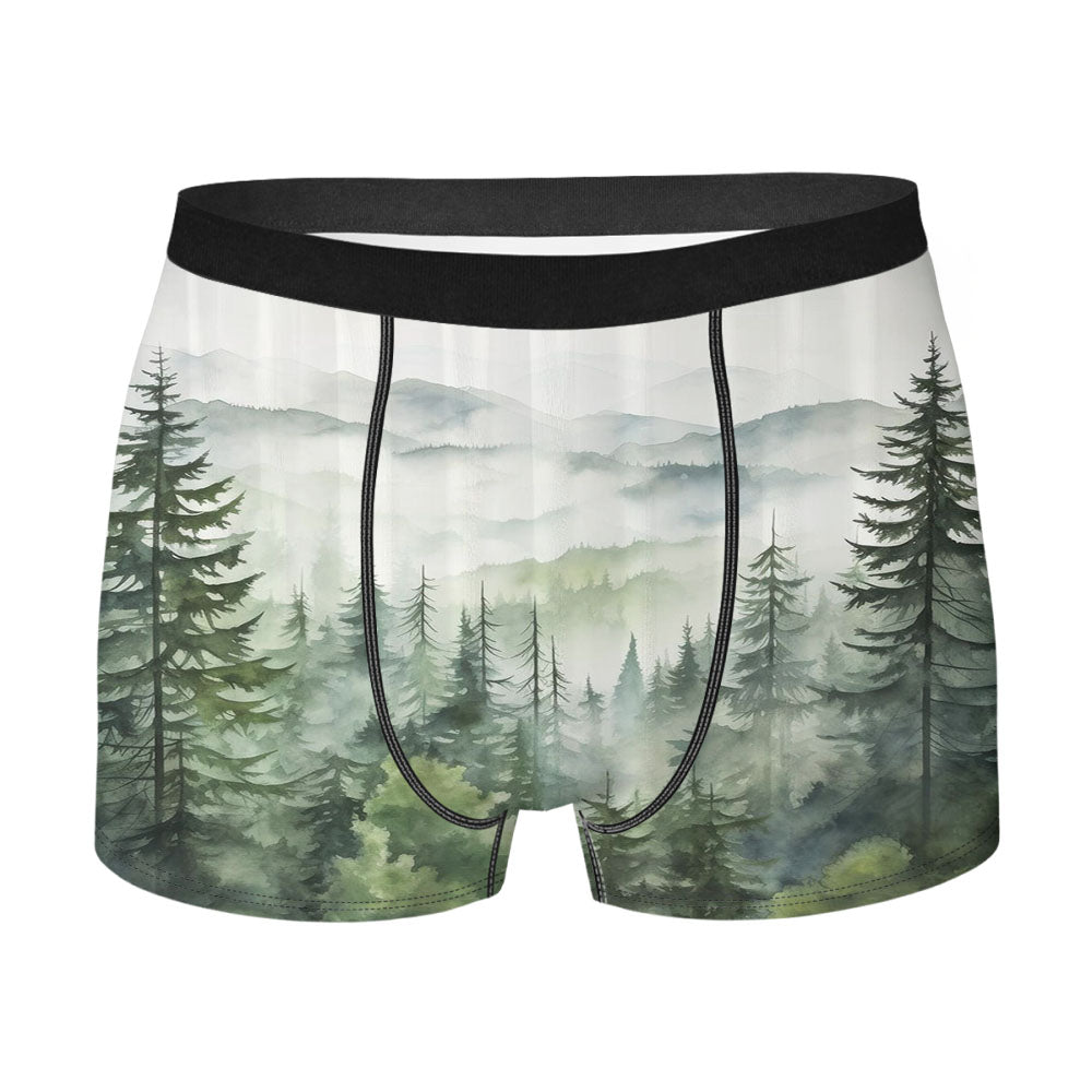 Misty Forest Mountain Men'S Boxer Briefs