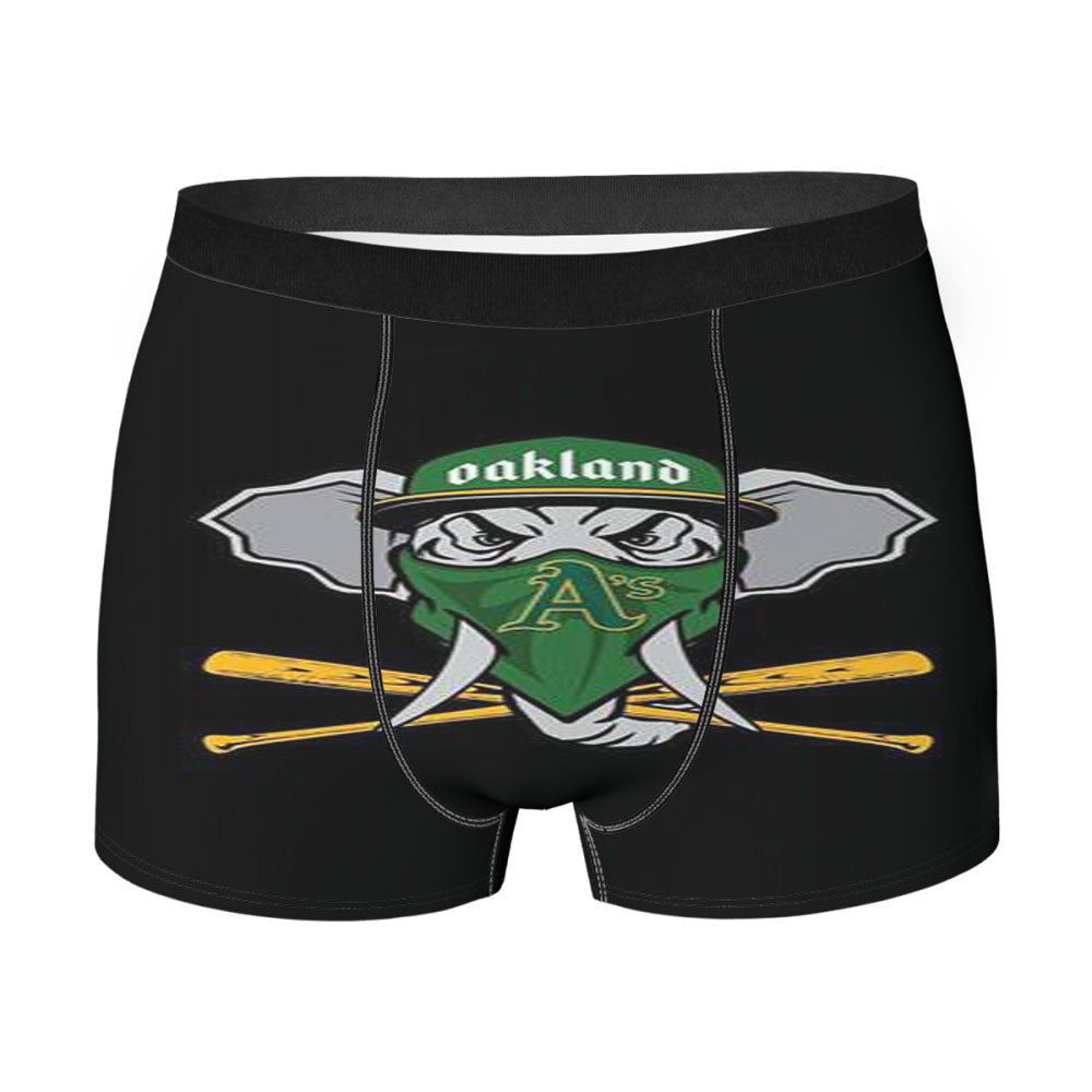 Mlb Oakland Athletics Elephant Logo Men'S Boxer Briefs